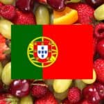learning vocabulary games for fruits in Portuguese