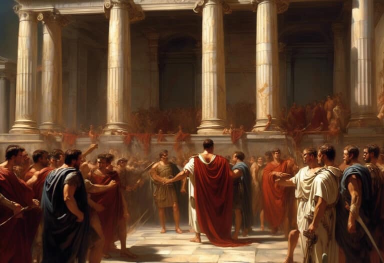 Julius Caesar's tragic fate in the heart of ancient Rome