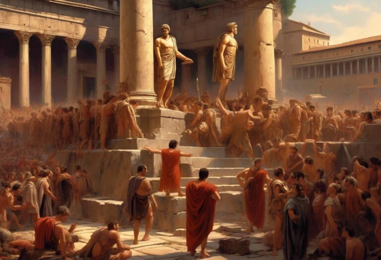 Overthrow of the Etruscan Monarchy in Ancient Rome - Romans unite to forge a path towards a republic