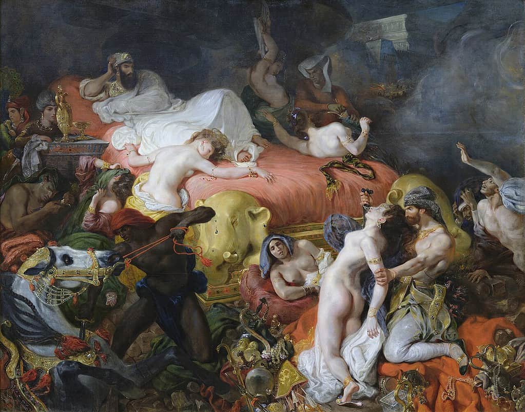 The Death of Sardanapalus by Eugène Delacroix