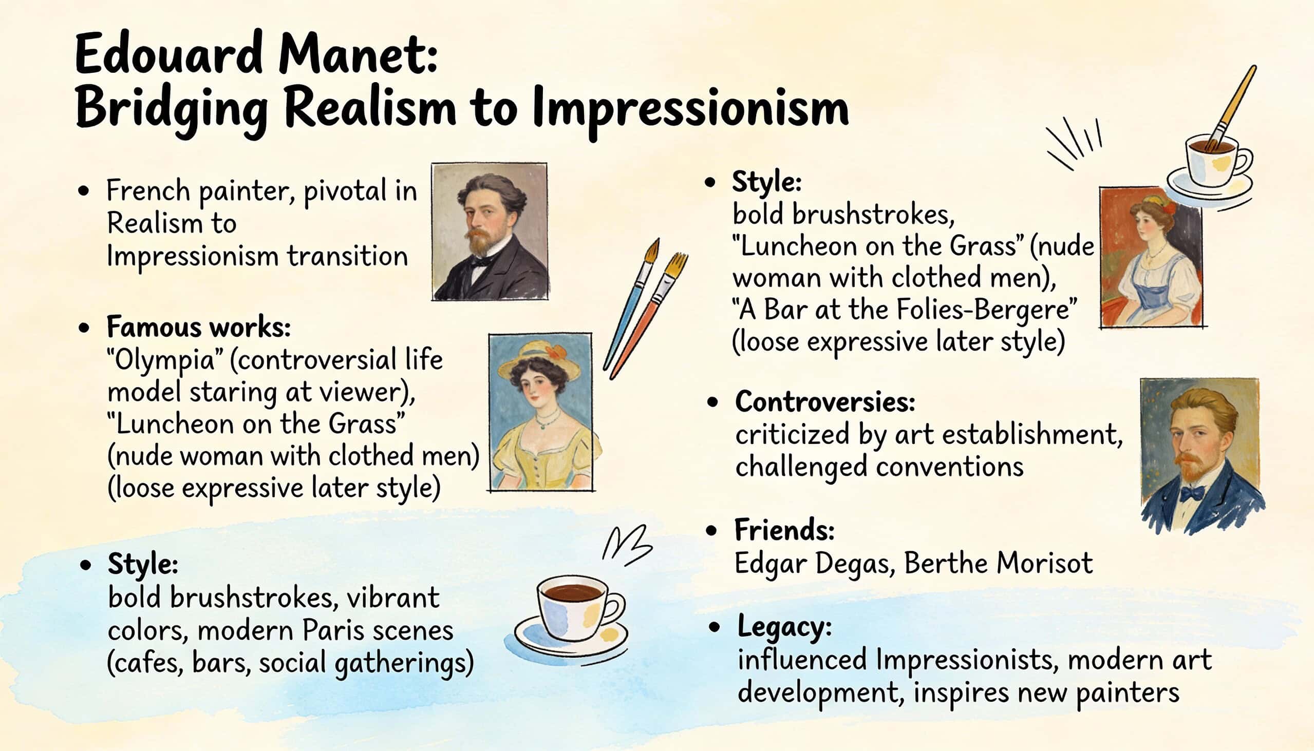 Edouard Manet infographic